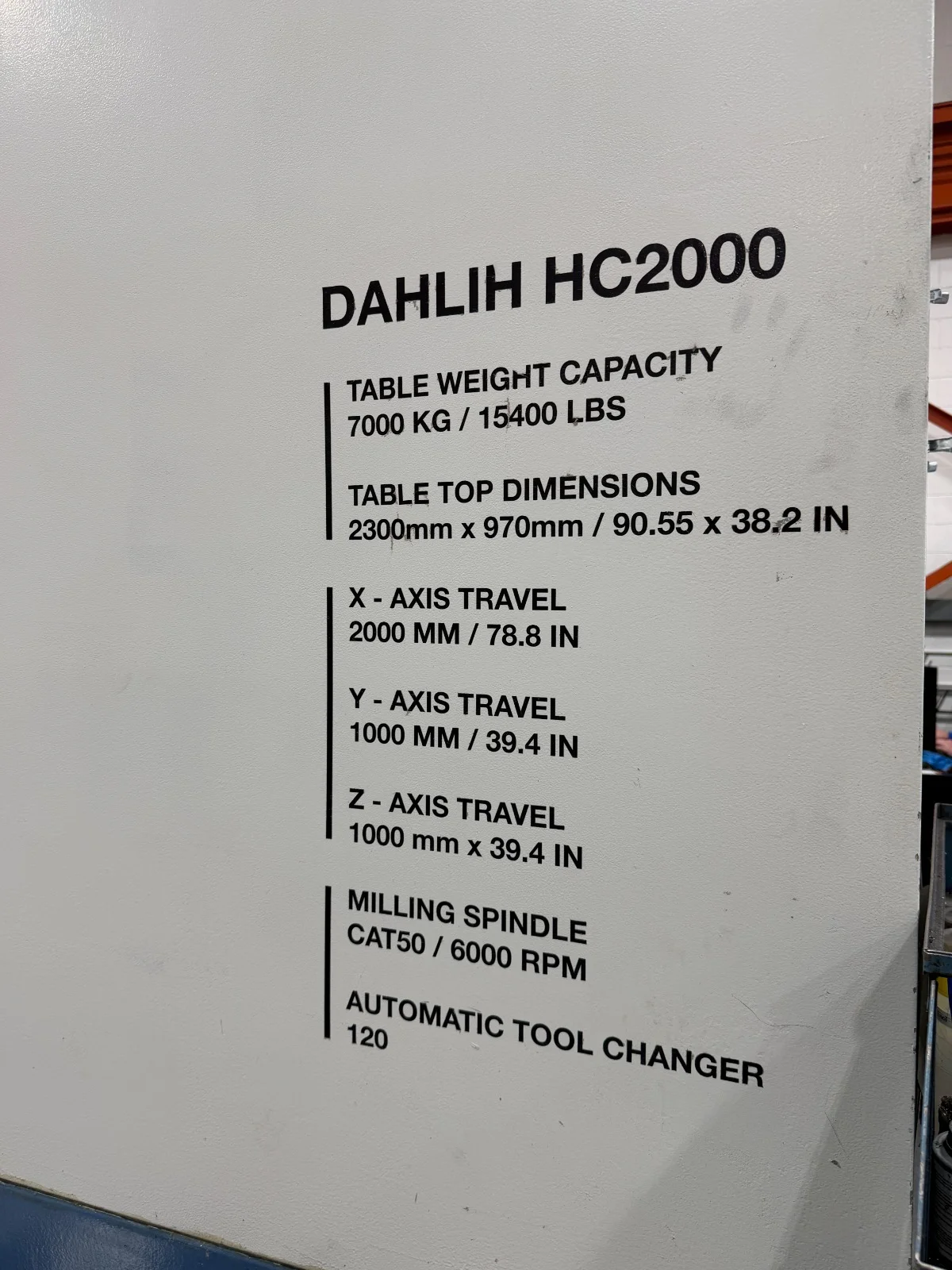 Dahlih HC 2000 thumbnail 6