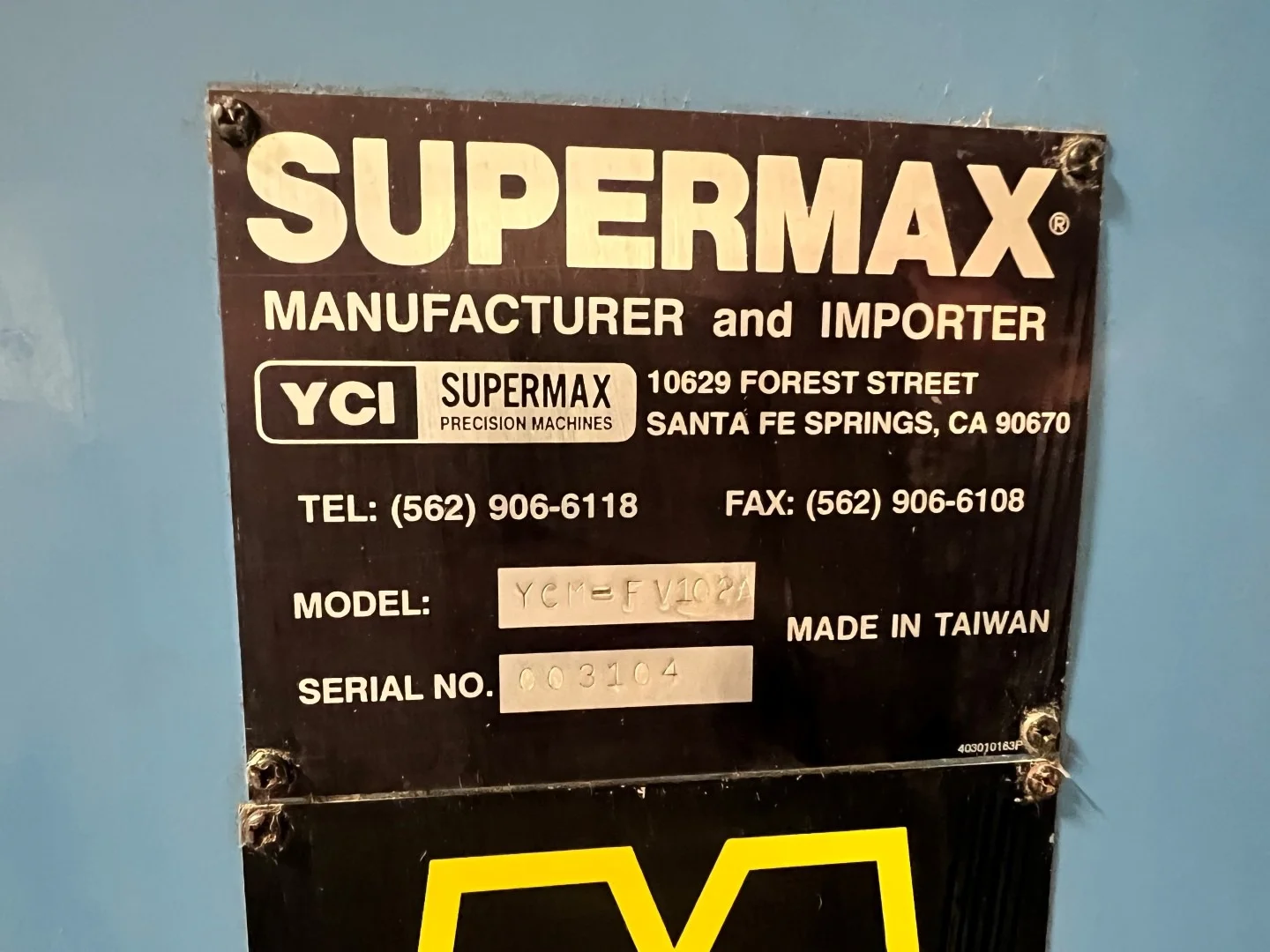 Supermax YCM-FV102A thumbnail 9